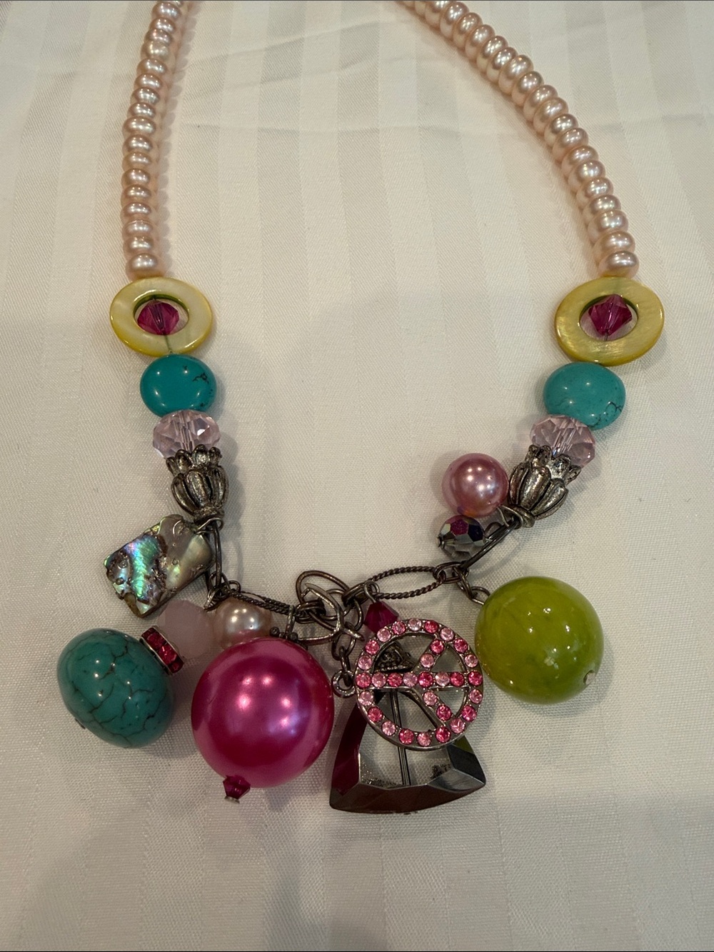 Assorted Women's Beaded Necklaces - Blue, Multicolor, Silver, Black - Picture 5 of 10